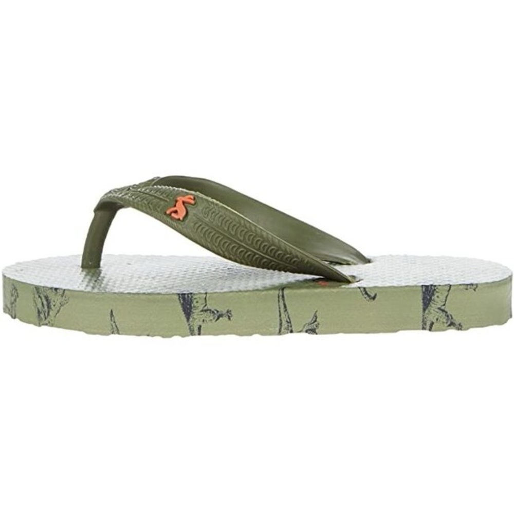 Joules Green Dinosaurs flip flops - 1